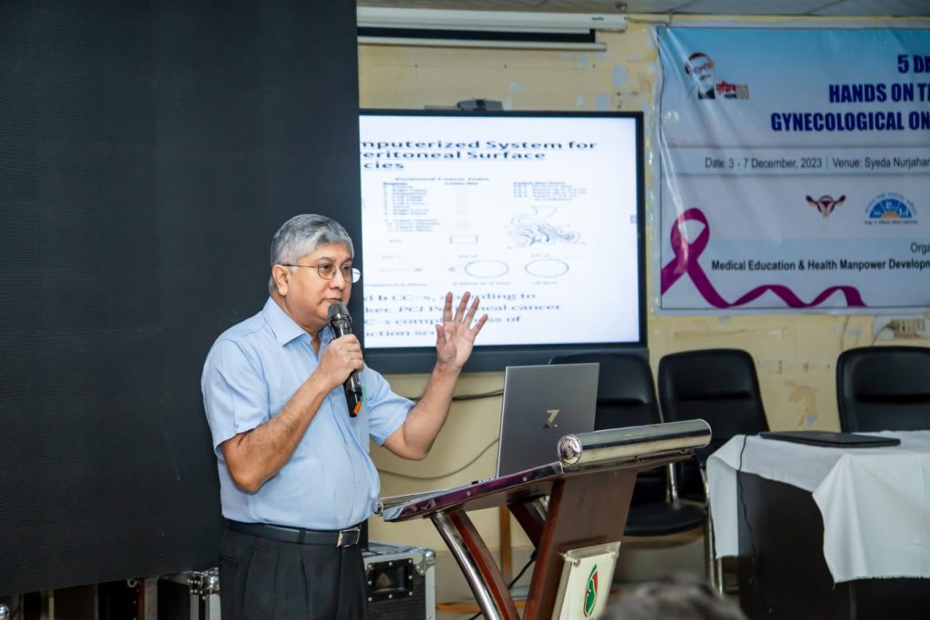 Resource person for the Hands on Training in Gynecologic Cancer at Chittagong Medical College, Chattogram